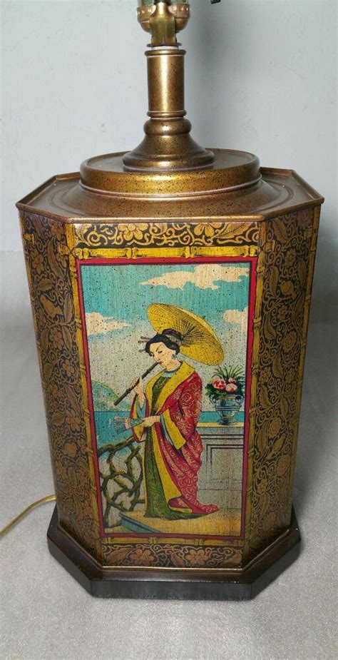 Vintage Oriental Green Tea Canister 